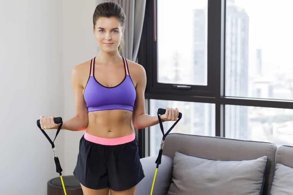 Resistance Band Exercises with Portable Home Gyms