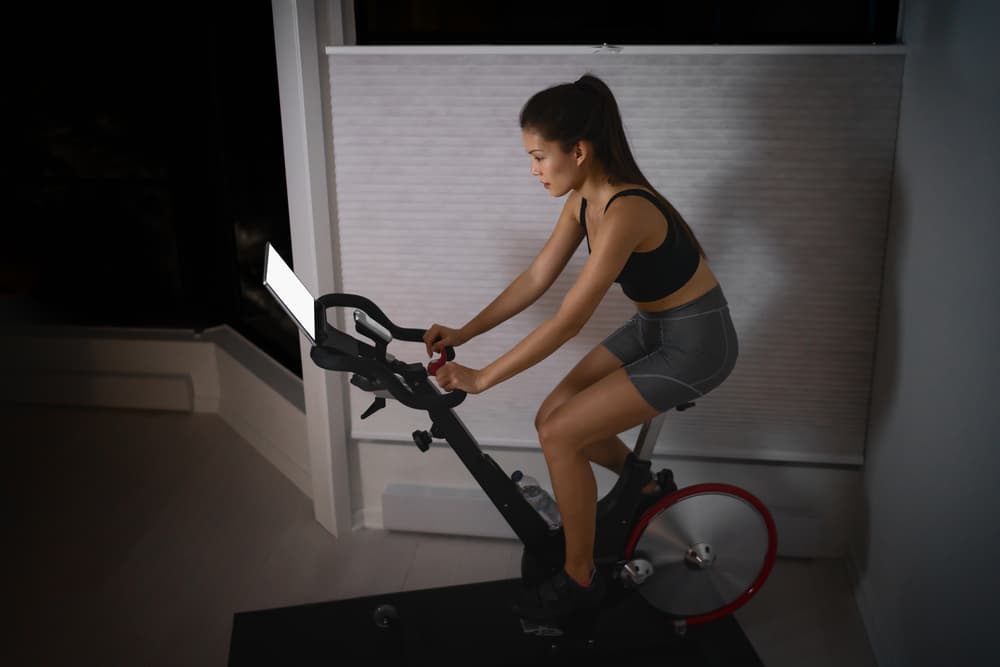 Mat under an Exercise Bike
